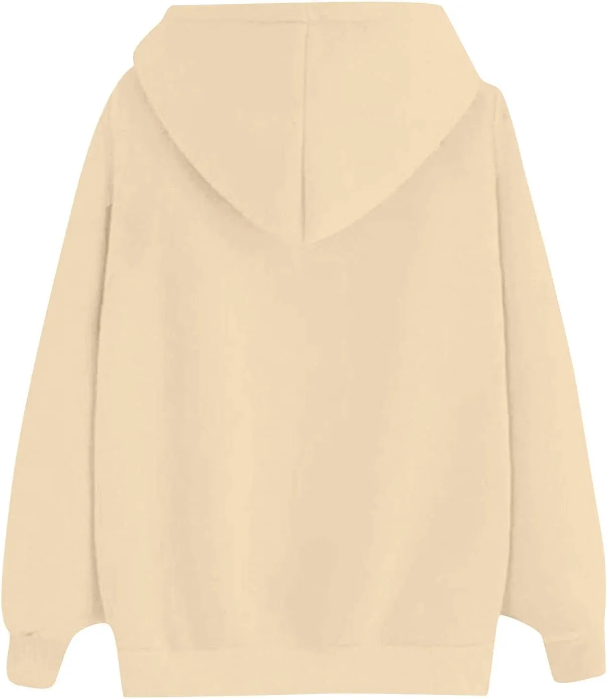 SMIDOW Oversized Hoodies For Women Casual Fall Fashion Pullover Tops Solid Loose Comfy Hooded Sweatshirts 2023