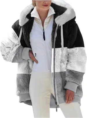 TARIENDY Fleece Jacket Women Trendy 2025 Sherpa Lined Hoodies Zip Up Warm Coats Oversized Winter Casual Cozy Cardigans