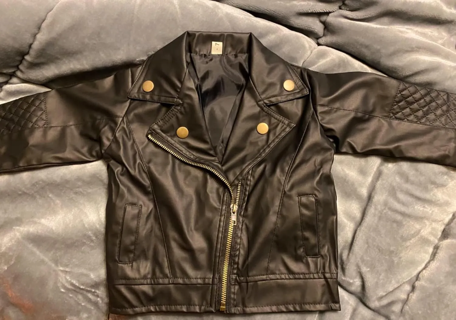 Toddler Baby Boy Girl Motorcycle Faux Leather Jackets Coat Winter Outwear PU Jacket Oblique Zipper