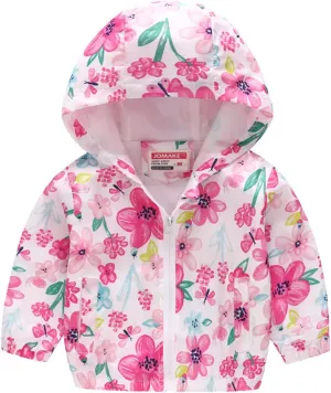 Toddler Dinosaur Print Hooded Coat Casual Kids Windproof Trench Zip Jacket Unisex Comfy Down Winter Outerwear