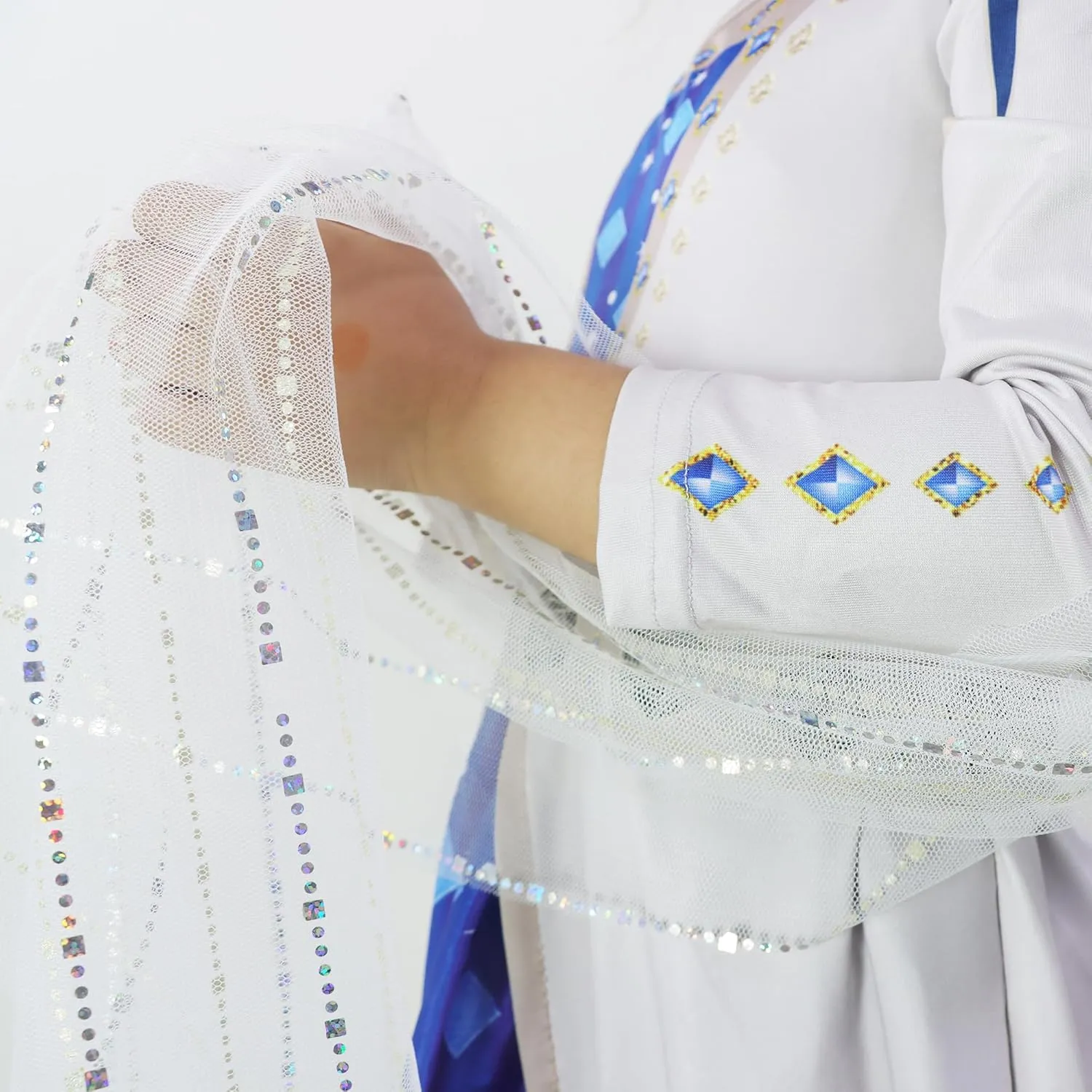 Wish King Magnifico Amaya Costume Queen Cosplay Outfit Dress with Cloak Halloween Party Set