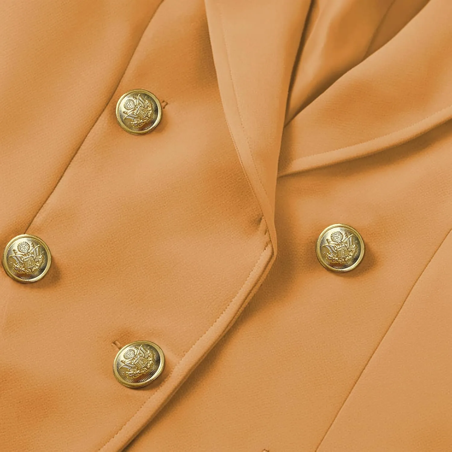 Women Blazer Suit Jacket Double Breasted Button Down Long Sleeves Blazers
