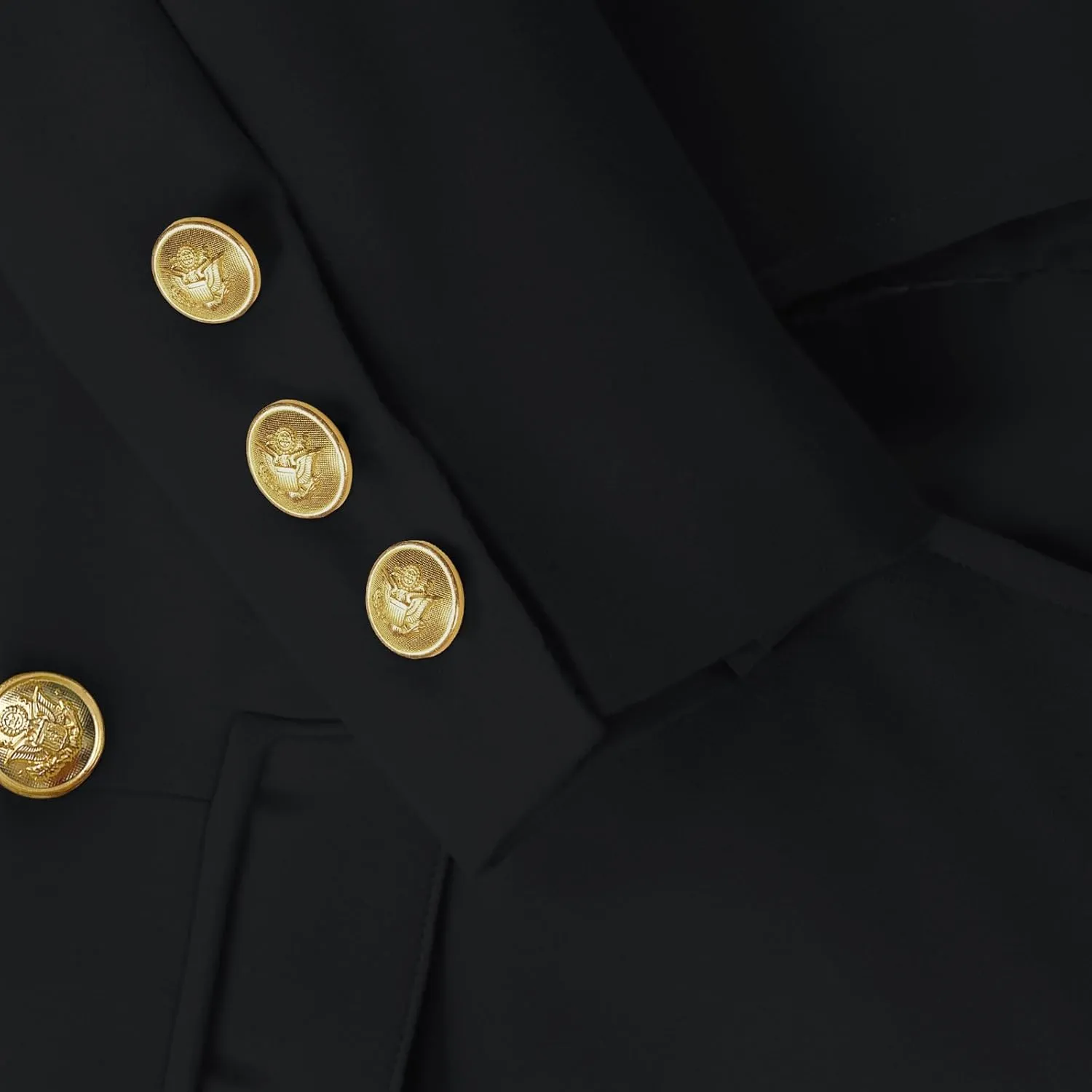 Women Blazer Suit Jacket Double Breasted Button Down Long Sleeves Blazers