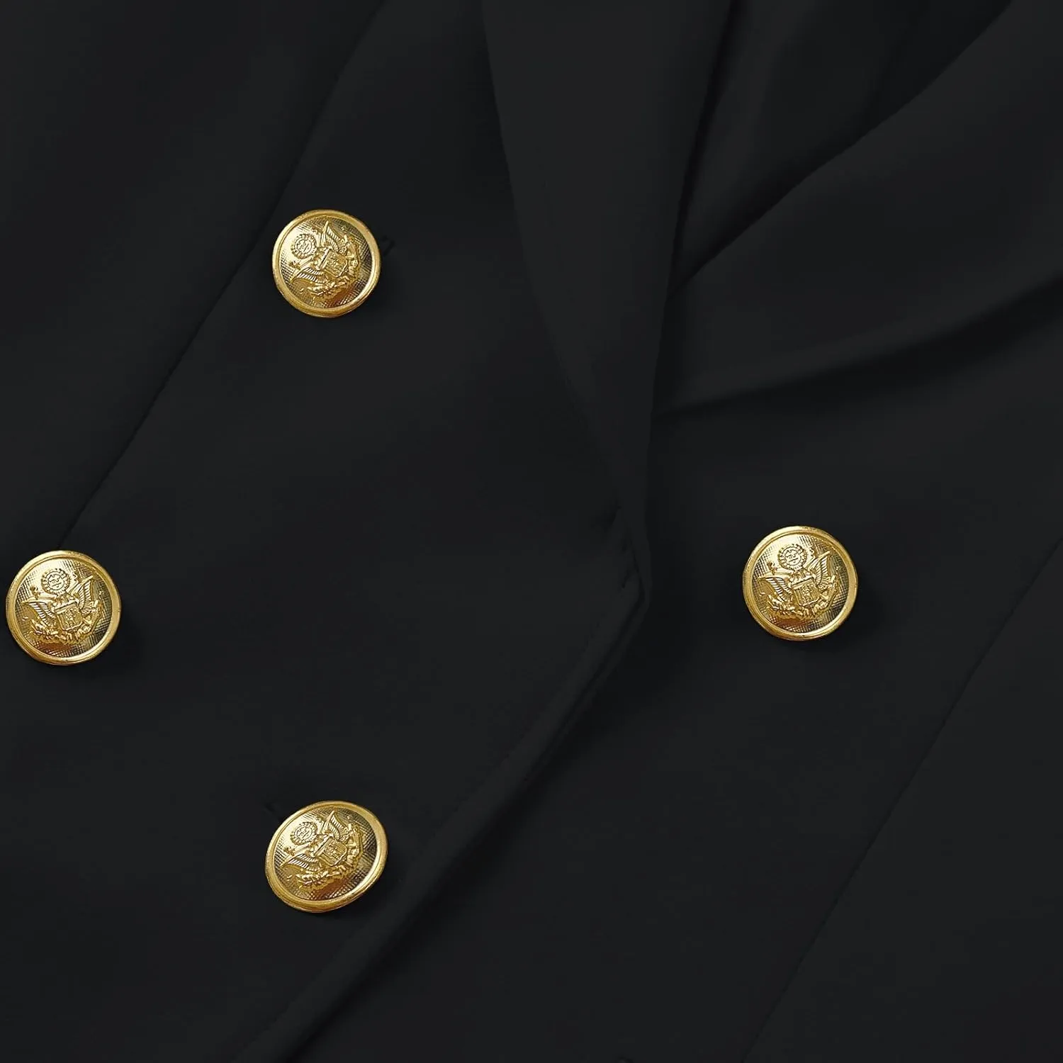 Women Blazer Suit Jacket Double Breasted Button Down Long Sleeves Blazers