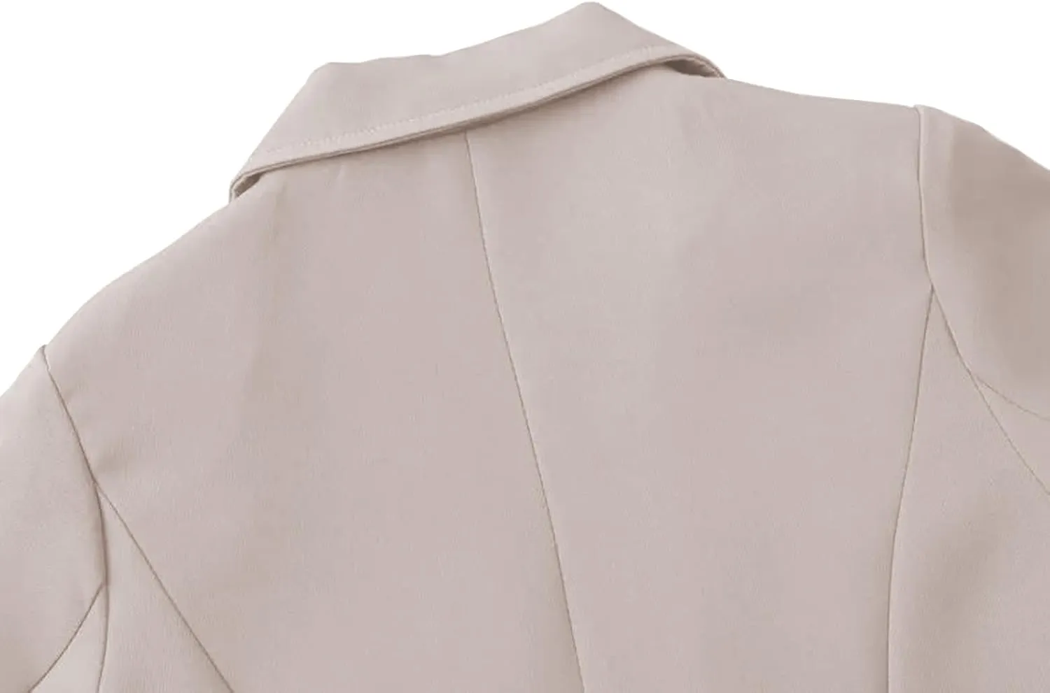 Women Blazer Suit Jacket Double Breasted Button Down Long Sleeves Blazers