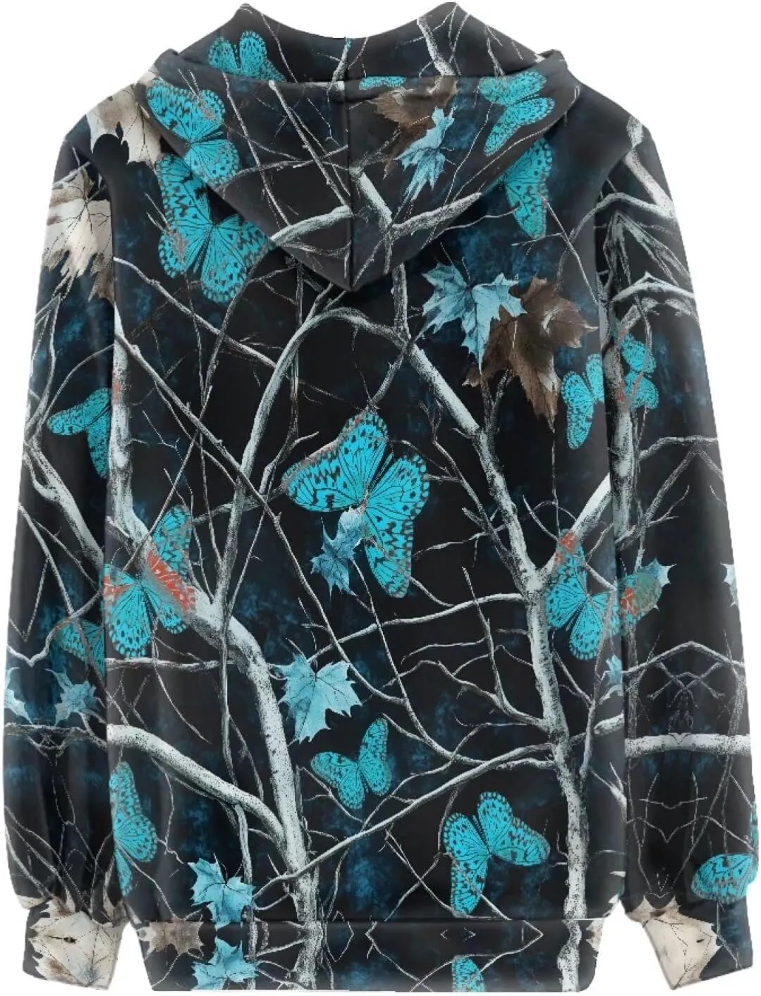Women Casual Full Zip Up Hoodie Comfy Loose Long Sleeve Sweatshirt Fall Winter Jacket with Pockets