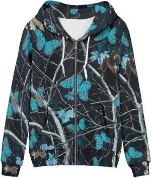 Women Casual Full Zip Up Hoodie Comfy Loose Long Sleeve Sweatshirt Fall Winter Jacket with Pockets