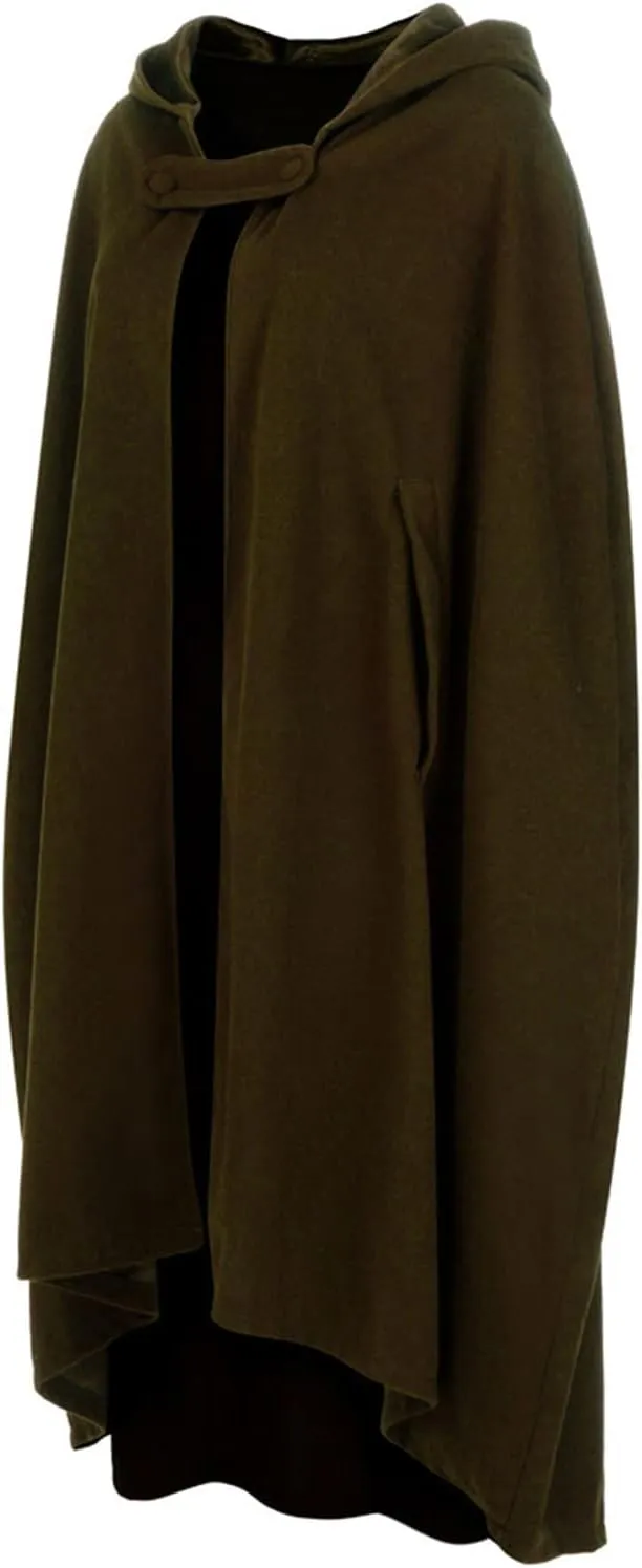 Women Hooded Trench Coat 2023 Victorian Steampunk Cape Fashion Open Front Cardigan Jacket Long Maxi Cloak Outwear