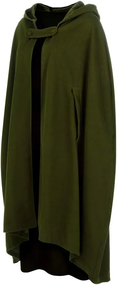 Women Hooded Trench Coat 2023 Victorian Steampunk Cape Fashion Open Front Cardigan Jacket Long Maxi Cloak Outwear