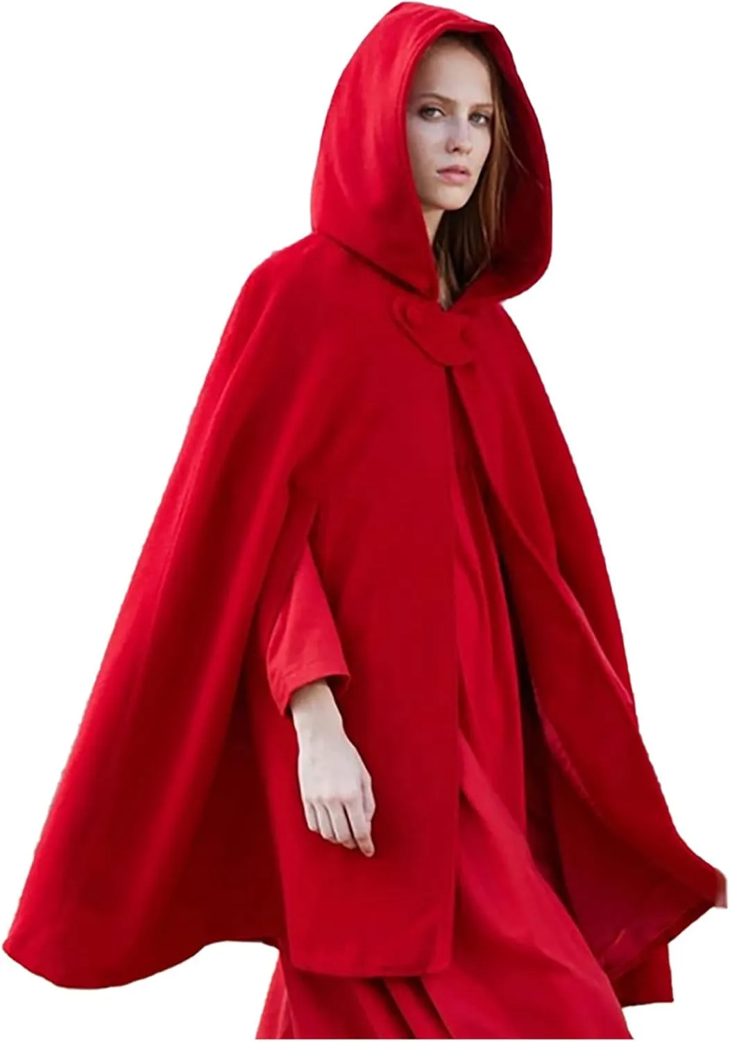 Women Trench Coat Cloak Hooded Long Open Front Cape Coats Harajuku Batwing Poncho Cardigan Vintage Elegant Outfits
