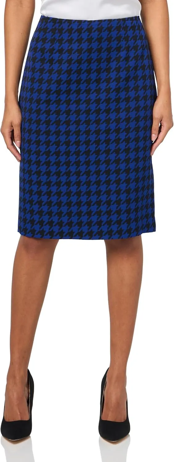 Women's Four Button Boxy Blazer & Skirt, 2pc Set