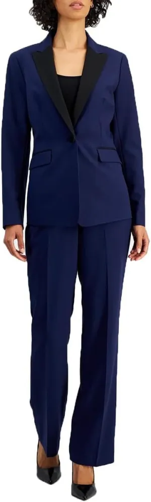 Women's One Button Blazer & Pant, 2pc Set