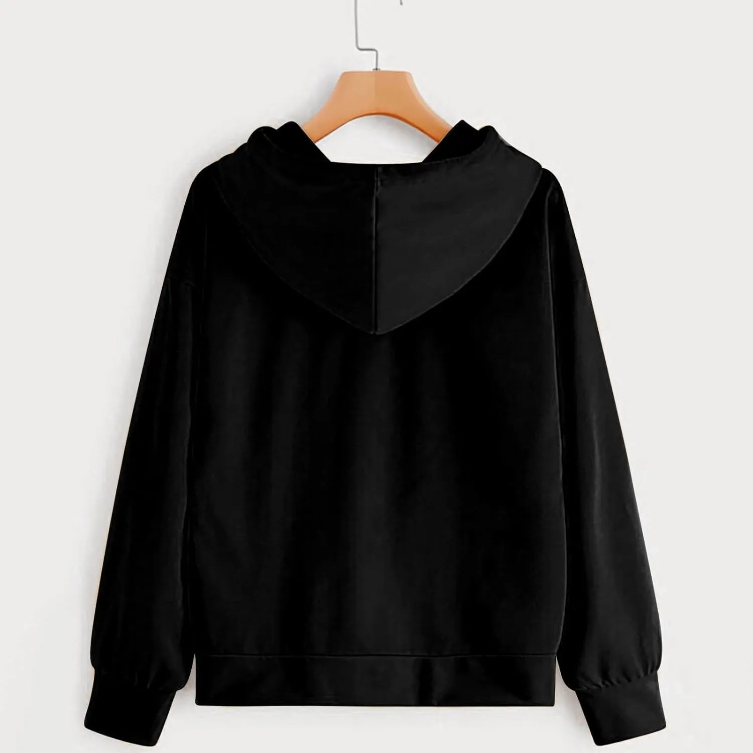 Womens Oversized Hoodies New Year's 2025 Pullover Hoodie Comfy Casual Basic Pullover Sweatshirts Hoodies for Women