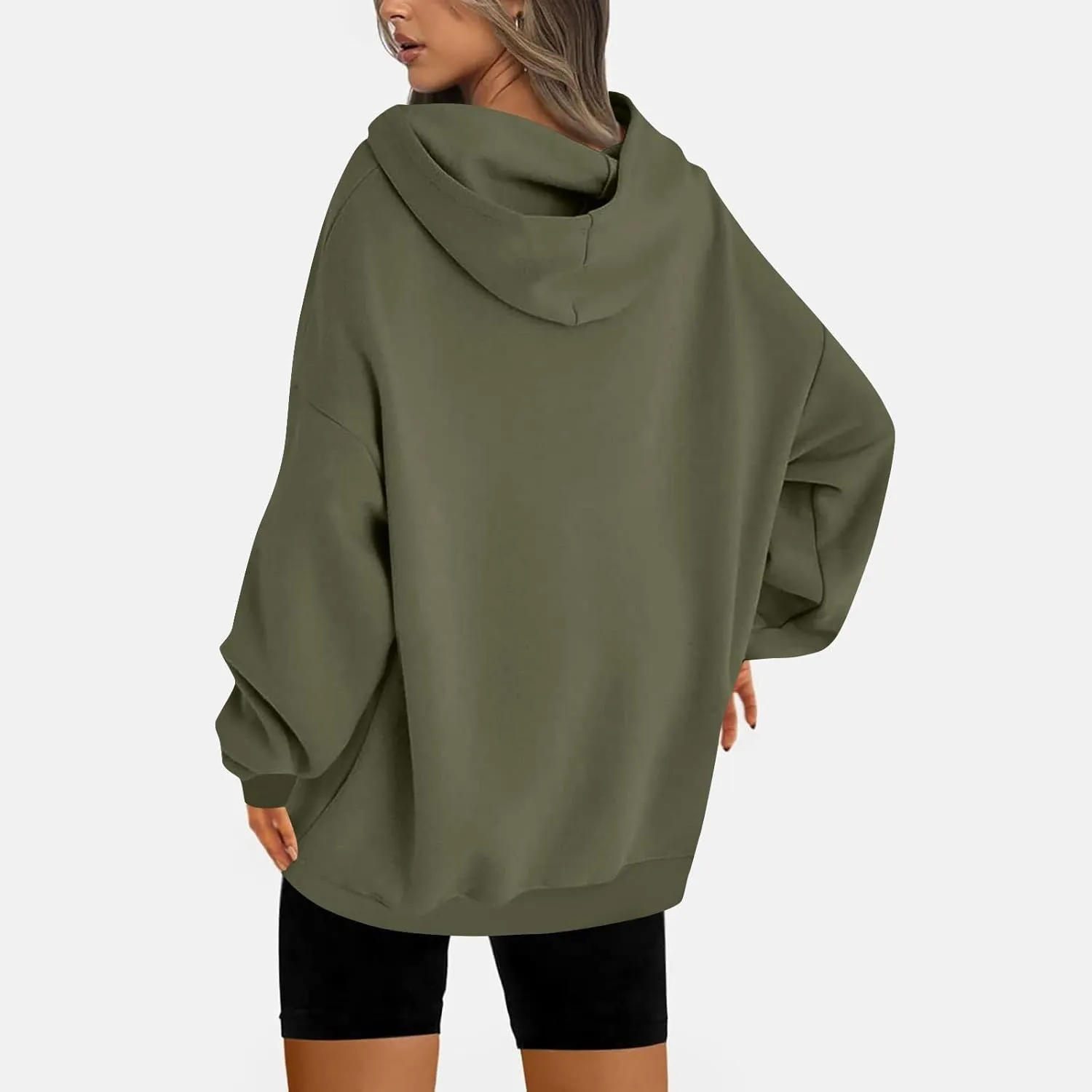 Women's Oversized Hoodies Sweatshirts Fleece Hooded Pullover Cute Sweaters Casual Comfy Fall Baggy Y2K Fashion Tops