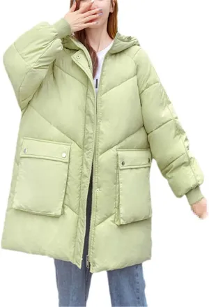 Women's Padded Down Jacket Short Bread Coats Chic Port Style Loose Thick BF Harajuku Student Cotton Parka