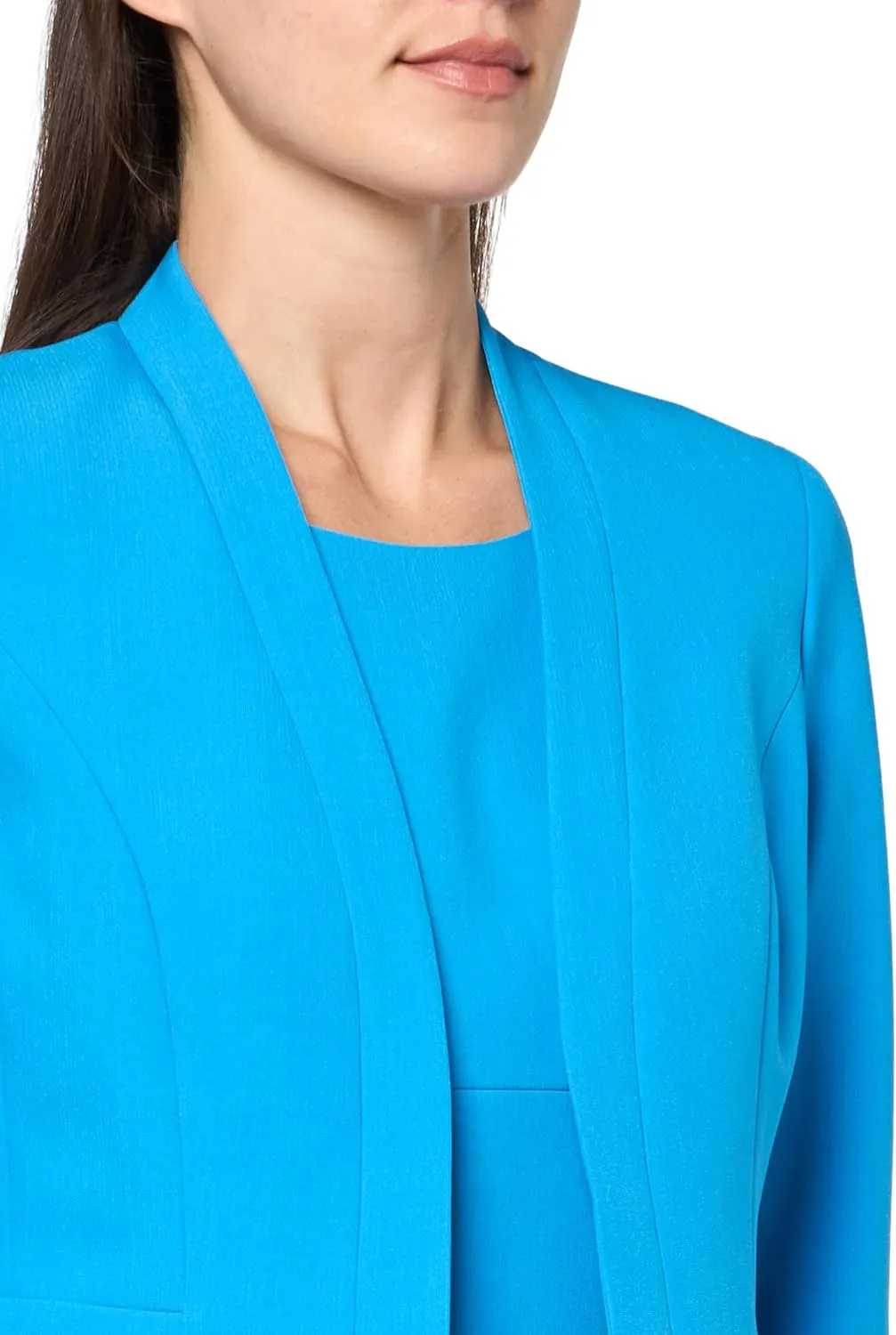 Women's Petite Blazer & Sheath Dress, 2pc Set