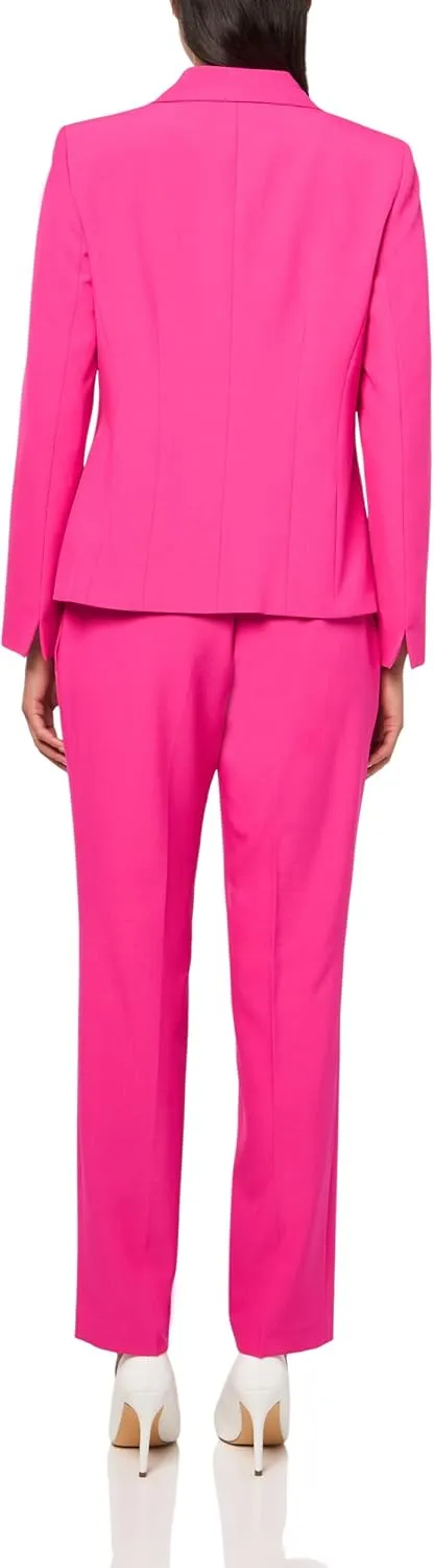 Women's Two Button Blazer & Pant, 2pc Set