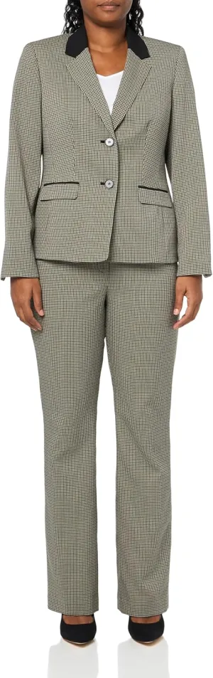 Women's Two Button Blazer & Pant, 2pc Set