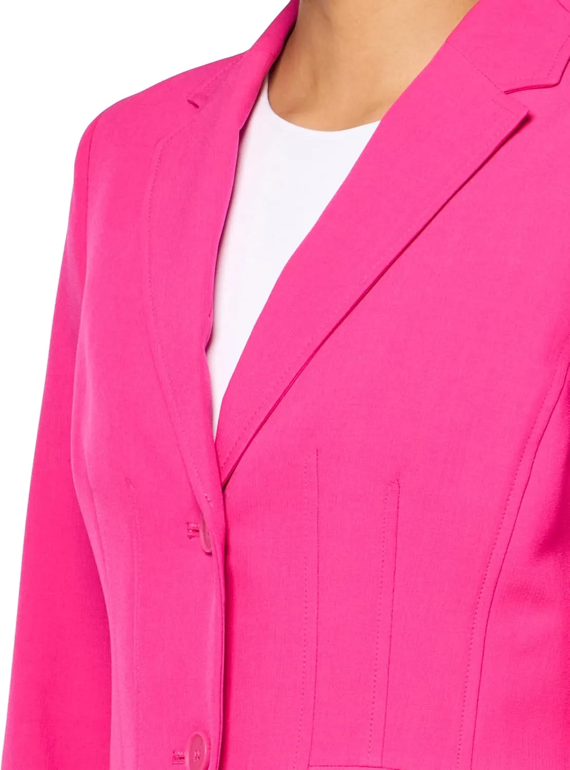 Women's Two Button Blazer & Pant, 2pc Set