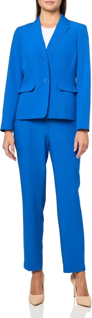 Women's Two Button Blazer & Pant, 2pc Set