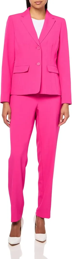 Women's Two Button Blazer & Pant, 2pc Set