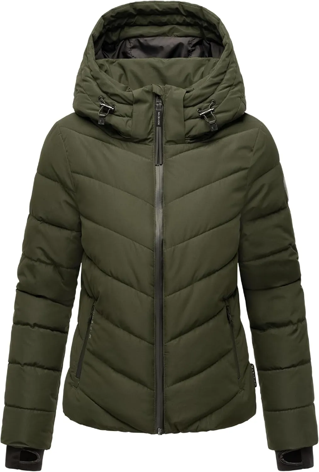 Women's Winter Jacket with Hood | Weather-Resistant Puffer Jacket | Quilted Coat | Samuiaa XVI XS-3XL