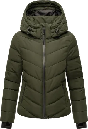 Women's Winter Jacket with Hood | Weather-Resistant Puffer Jacket | Quilted Coat | Samuiaa XVI XS-3XL