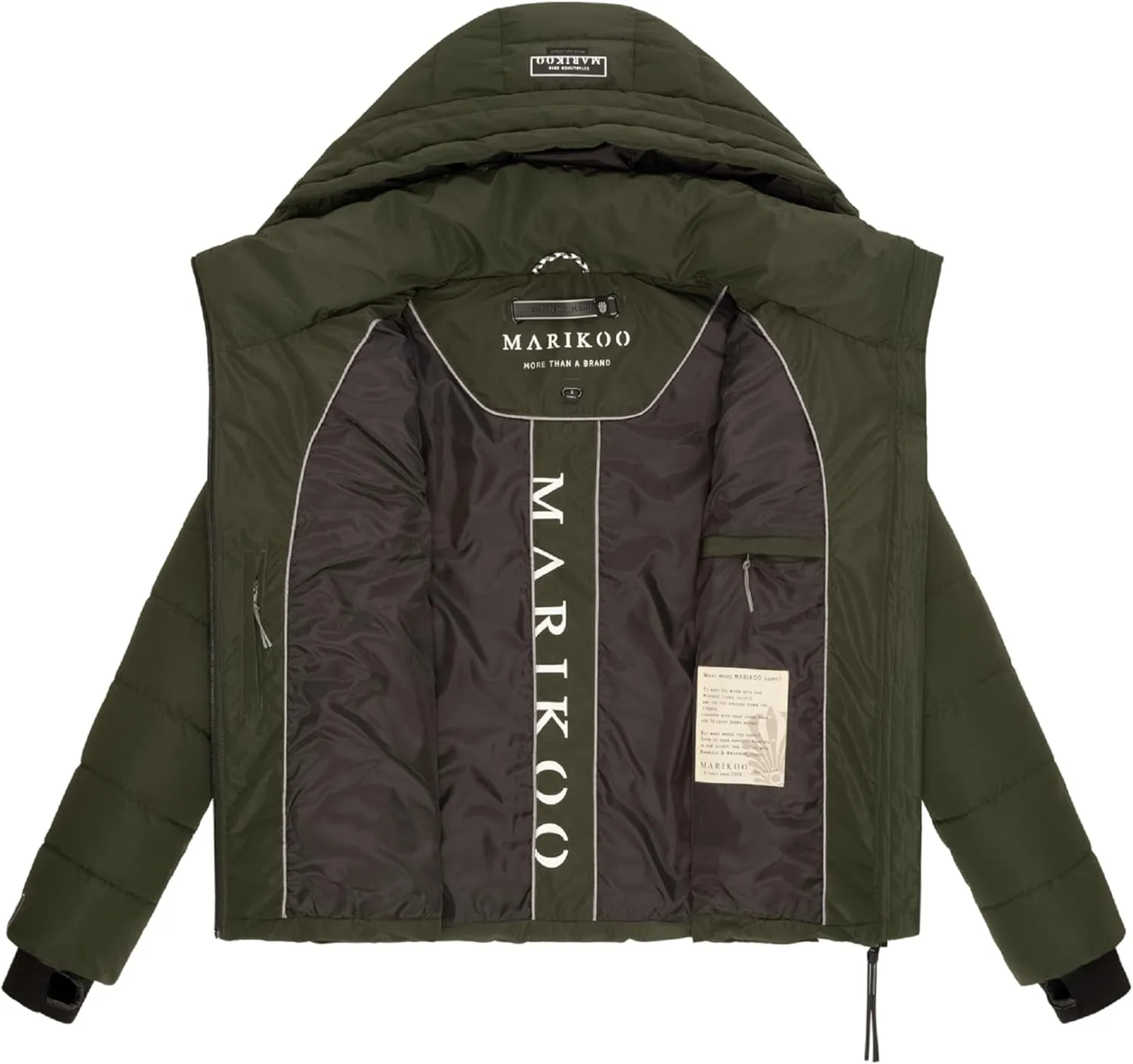Women's Winter Jacket with Hood | Weather-Resistant Puffer Jacket | Quilted Coat | Samuiaa XVI XS-3XL