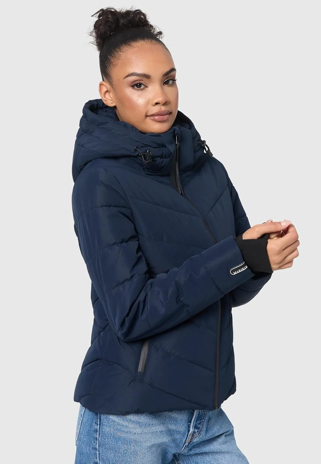 Women's Winter Jacket with Hood | Weather-Resistant Puffer Jacket | Quilted Coat | Samuiaa XVI XS-3XL