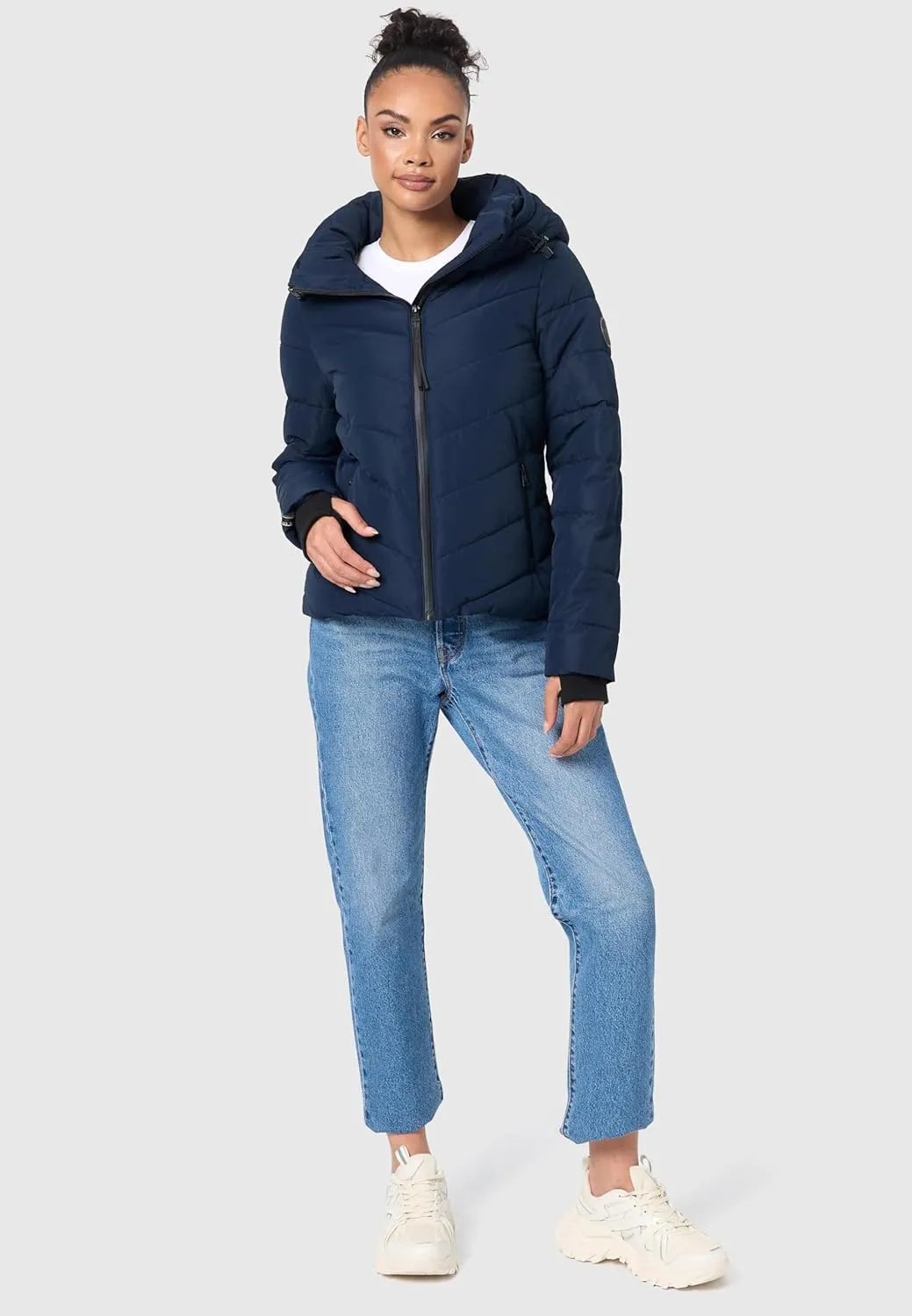 Women's Winter Jacket with Hood | Weather-Resistant Puffer Jacket | Quilted Coat | Samuiaa XVI XS-3XL