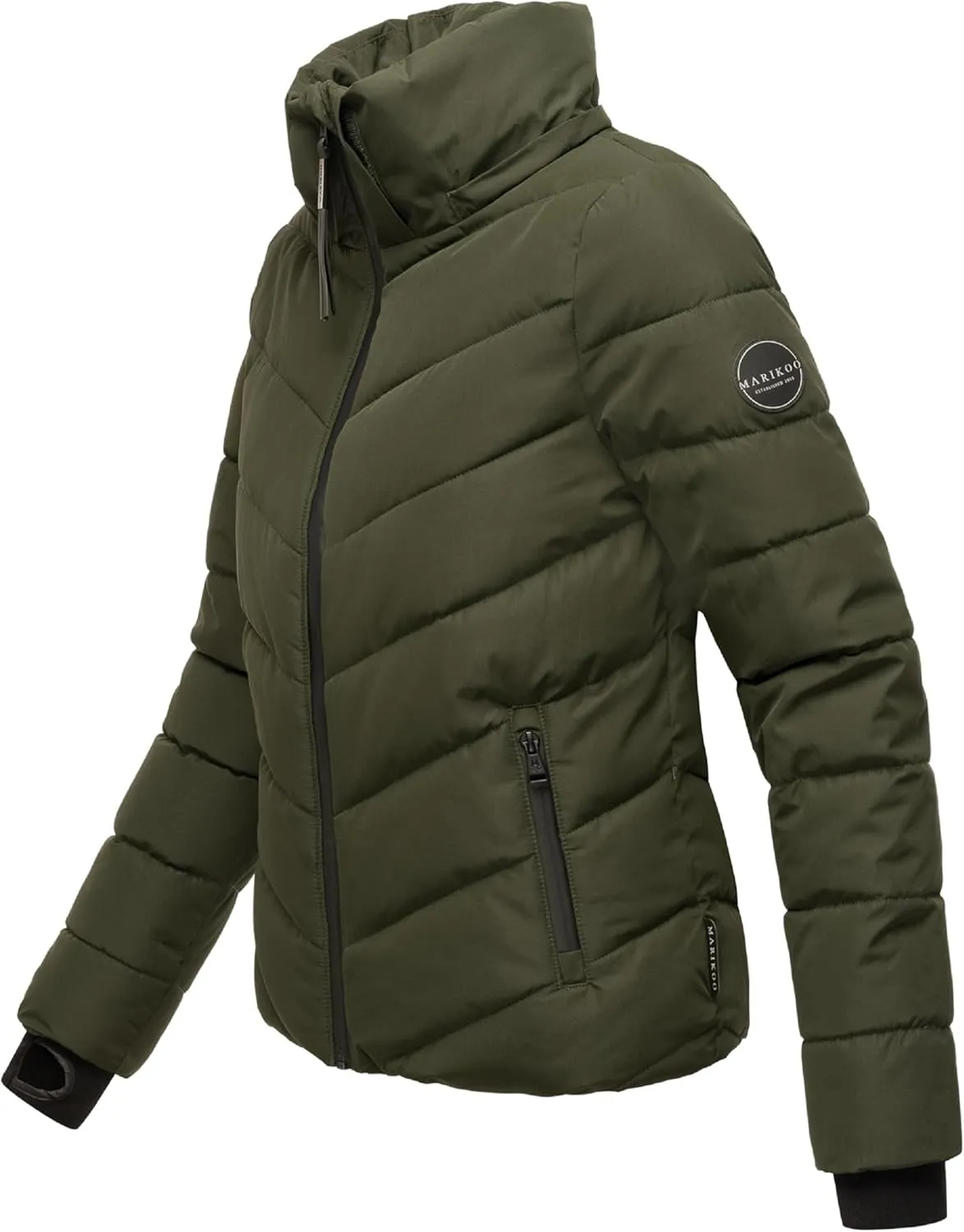 Women's Winter Jacket with Hood | Weather-Resistant Puffer Jacket | Quilted Coat | Samuiaa XVI XS-3XL