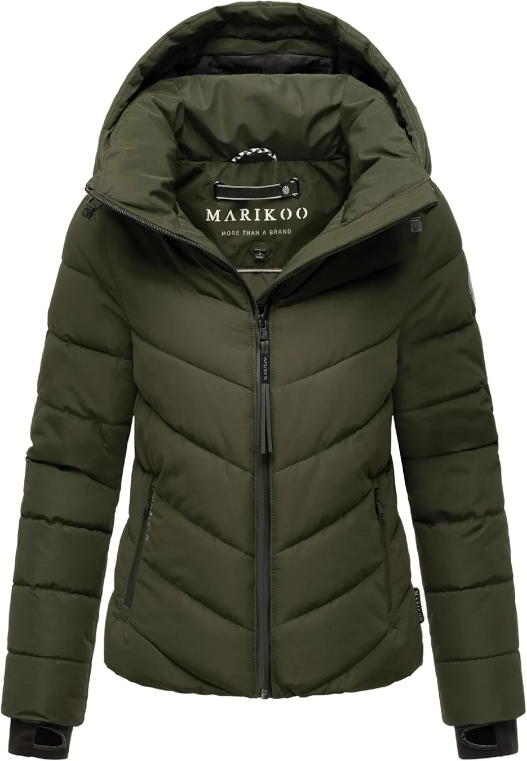 Women's Winter Jacket with Hood | Weather-Resistant Puffer Jacket | Quilted Coat | Samuiaa XVI XS-3XL