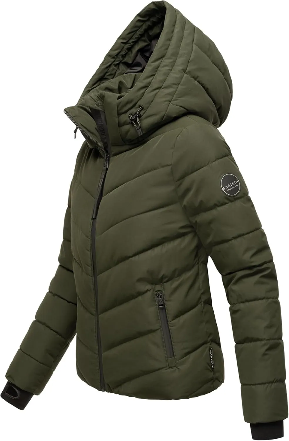 Women's Winter Jacket with Hood | Weather-Resistant Puffer Jacket | Quilted Coat | Samuiaa XVI XS-3XL