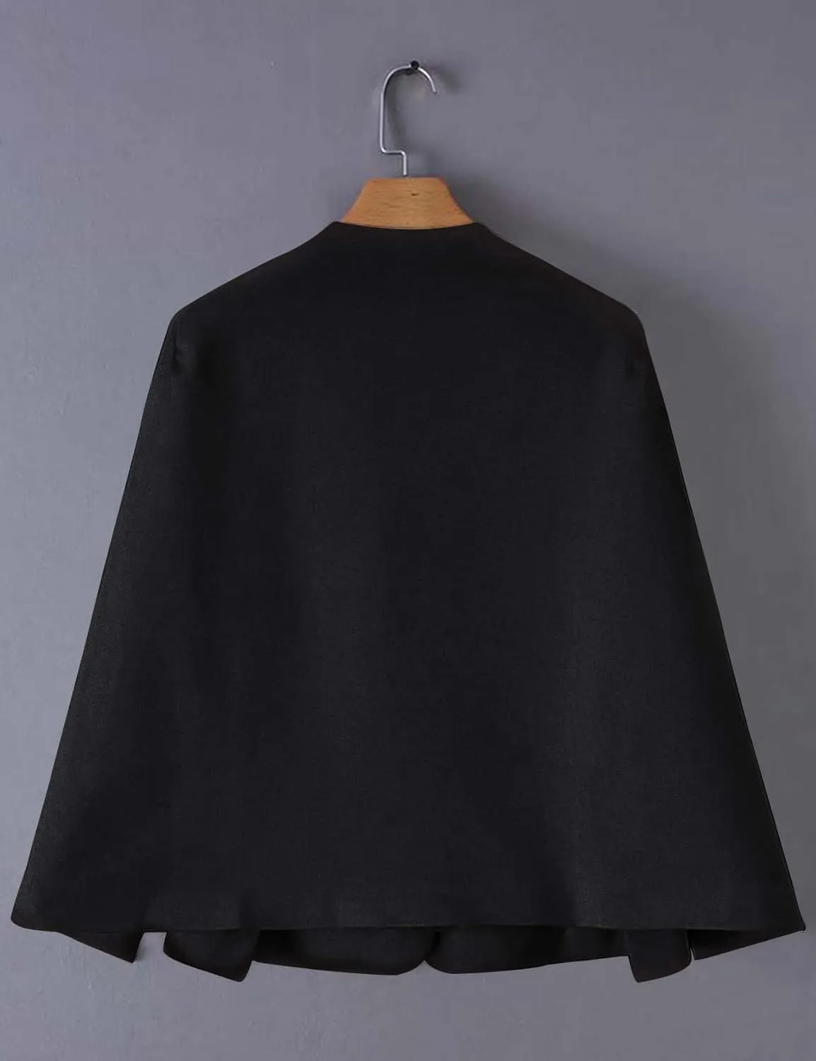 Wyeysyt Cape Blazer for Women Split Sleeve Open Front Casual Jacket Sexy Blazer Dress Elegant Cape Coat