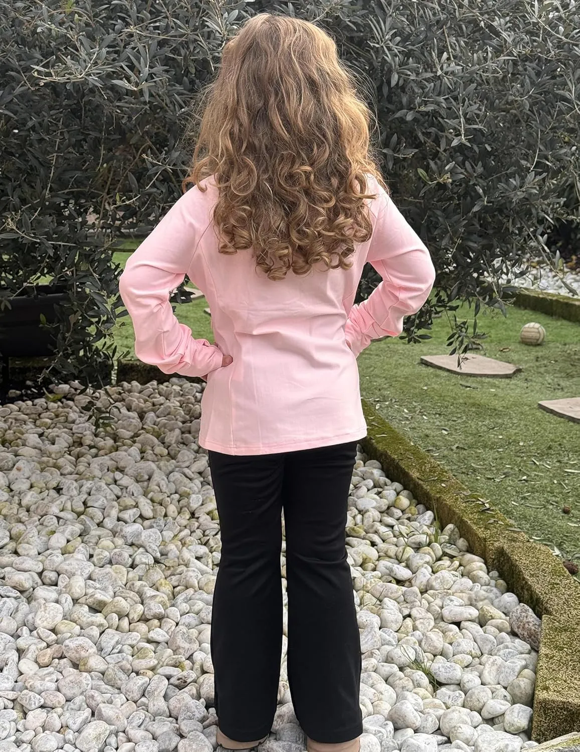 Zaclotre Girls Fleece Jacket with 4 Pockets Long Sleeve Zip Up Warm Athletic Winter Coat Kids Sweatshirt for 5-14 Y